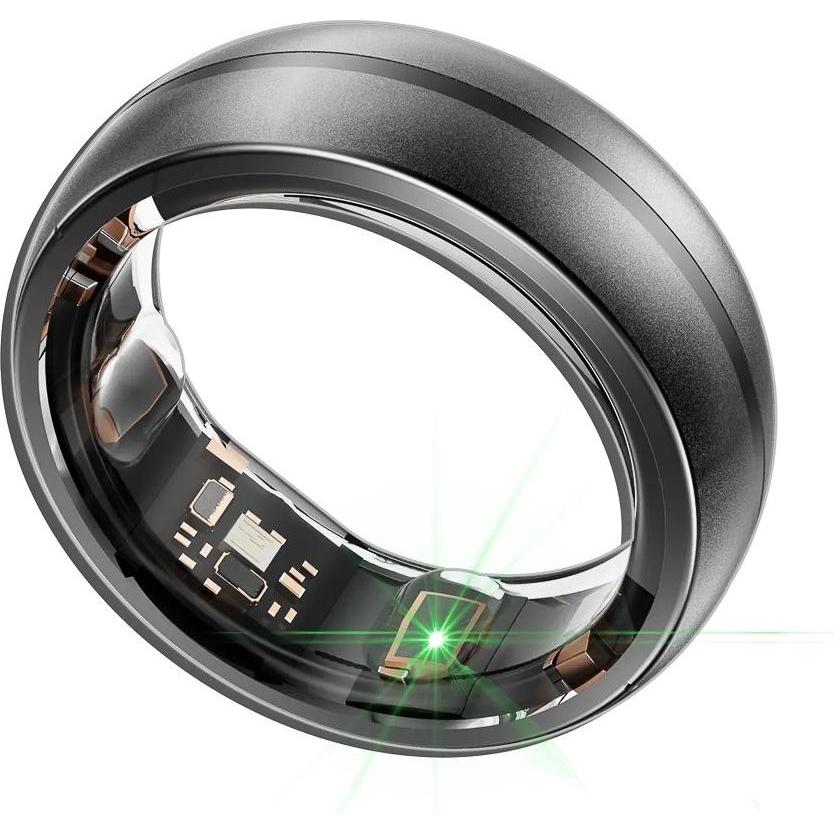 Nextring black 6mm (6, Schwarz-Matt), Smart Ring, Schwarz