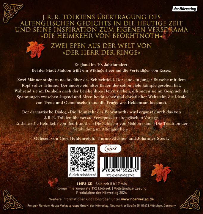 Immagine prodotto Tolkien: La battaglia di Maldon e La battaglia di Maldon. (J.R.R. Tolkien, Tedesco)