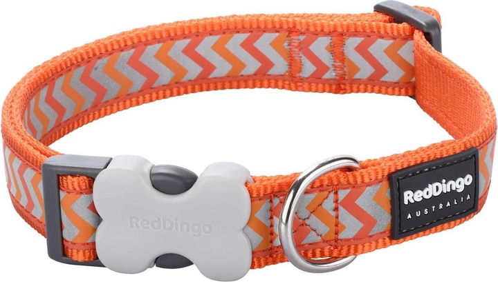 Actual product image Red Dingo Dog Collar Reflective Ziggy S (S, Dog, Dog sport)