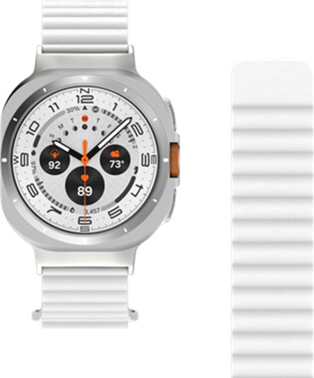 Image du produit Just in Case Leder-Armband MagFit Leather Ivory (PU cuir)