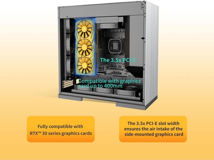 Actual product image Geometric Future Future M8 Dharma Mid tower Pc behuizing, verticaal luchtkanaalontwerp, USB 3.1 type C, GEO-M8-DHA (ATX, E-ATX, mATX, Mini-ITX)