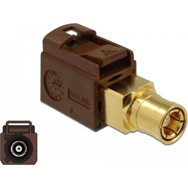Delock RF-Adapter FAKRA F-Stecker (W) bis SMB (W) (Antennenkabel), Antennenkabel