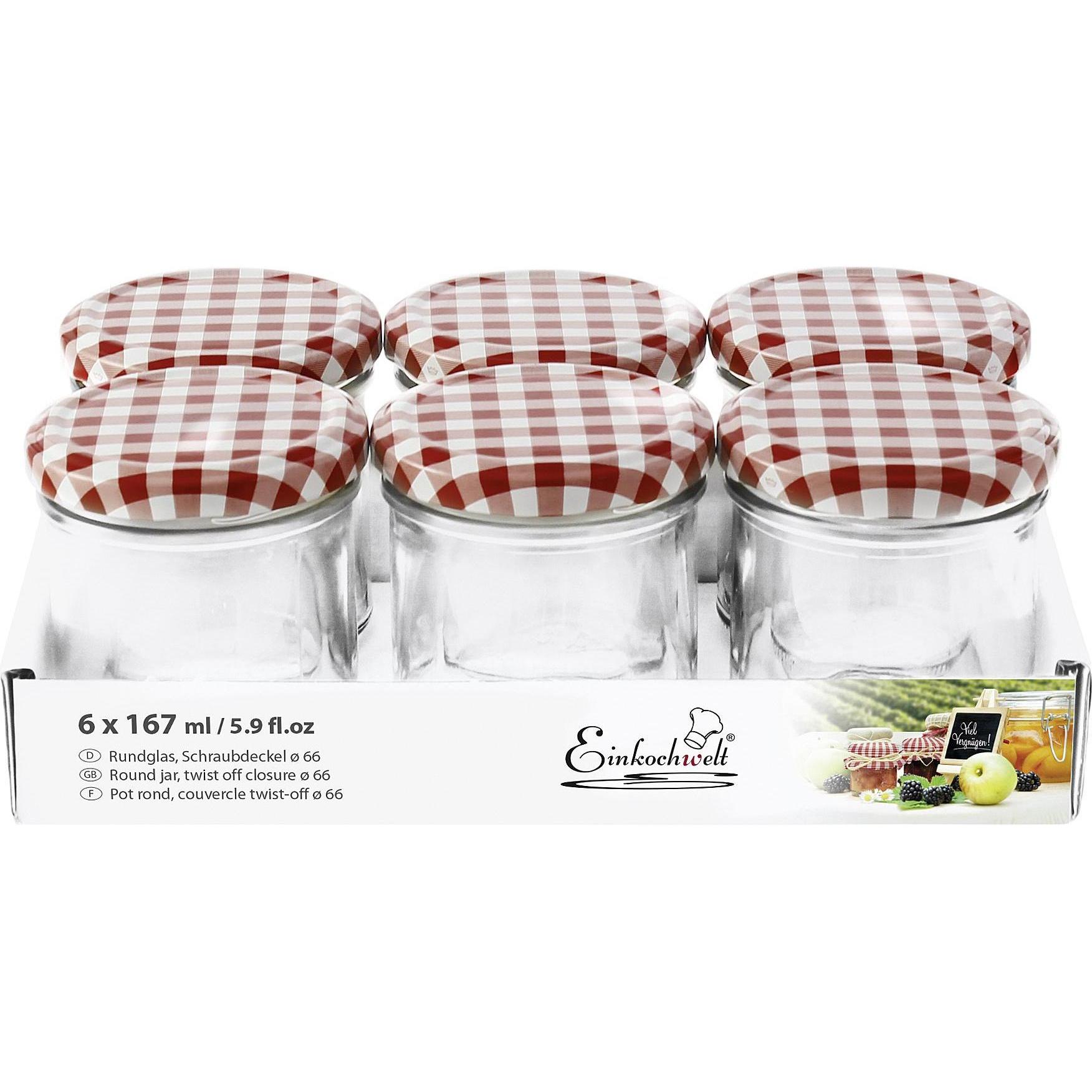 Einkochwelt Conservare I Vasetti, Contenitore + Barattolo Per Conserve, Trasparente