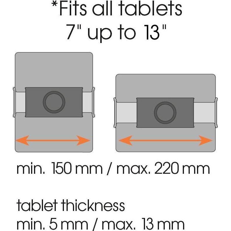 Thumbnail - Vogels Tms 1020, Tablet Halterung, Schwarz, Silber