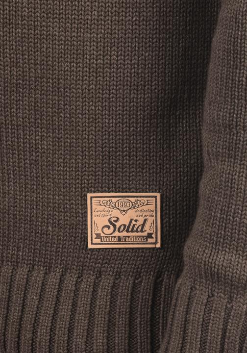 Immagine prodotto Solid Poul Cardigan Giacca In Maglia Grossa Maglieria Da Uomo Con Collo Alto (3XL)