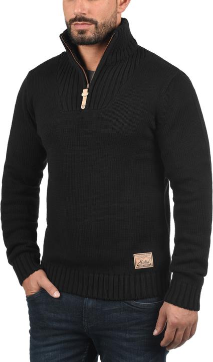 Immagine prodotto Solid Petro Maglione In Maglia Grossa Pullover Maglieria Da Donna Con Collo AltoStampa (M)
