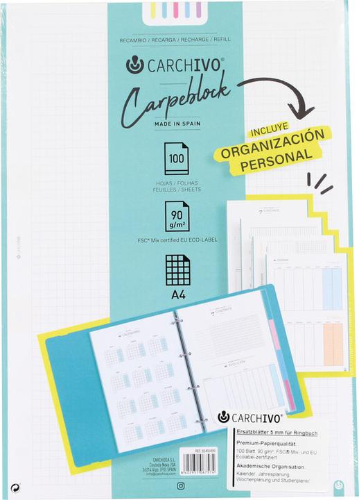 Produktbild Carchivo 65410499 (A4, Kariert)