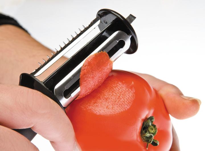 Actual product image Ibili Sparschäler mit 3 Klingen Ideal zum Schälen von Obst und Gemüse