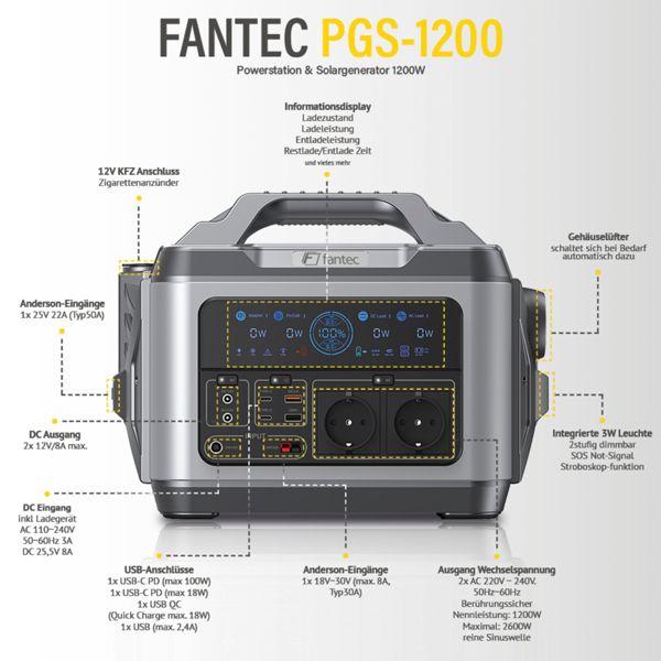 Produktbild Fantec PGS-1200 (1110 Wh, 14 kg)