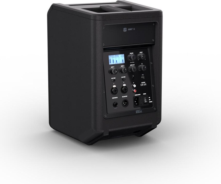 Produktbild LD Systems ANNY® 8 - Tragbarer Bluetooth® PA-Lautsprecher mit Akku und Mixer, Stage Black (Aktiv, 1x 80 W)