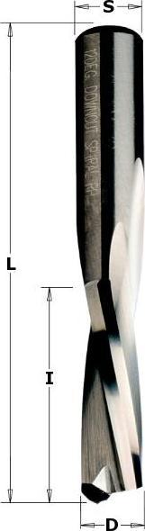 Productafbeelding CMT 192.081.11 Spiraalfrees 8mm, schacht 8mm