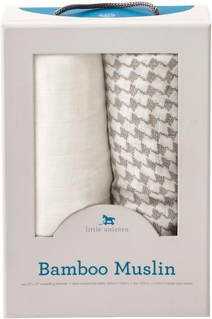 Produktbild little unicorn Deluxe Bamboo Swaddle 2 Pack (120 cm, 120 cm)