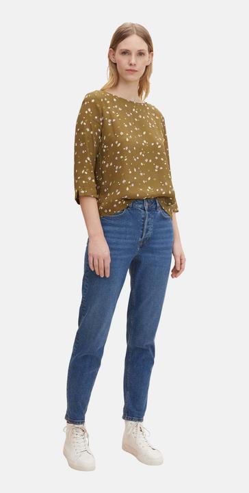 Immagine prodotto Tom Tailor Bluse Gemusterte Sommerbluse mit U-Boot Ausschnitt (36)