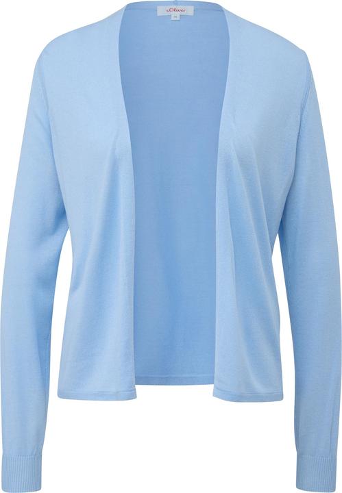 Produktbild s.Oliver Strickjacke Strickjacke aus Viskose-Stretch mit Rippbündchen (42)