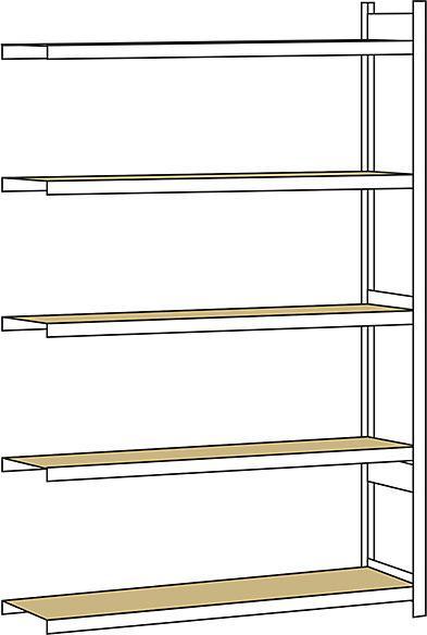 Produktbild Schulte Lagertechnik Anbauregal WS 2000 mit Spanplatten