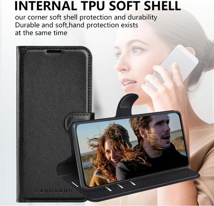 Actual product image Cadorabo Book Stand Case for Motorola MOTO E20 / E30 / E40 (Motorola E30, Motorola Moto E20, Motorola Moto E40)
