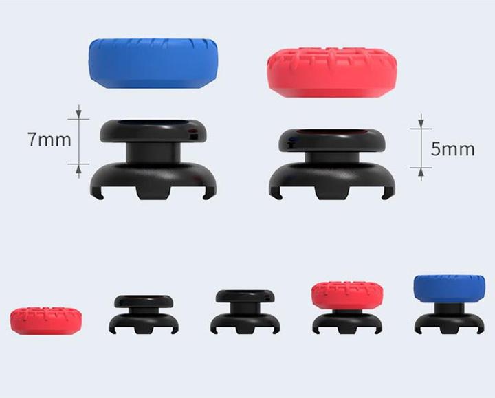 Image du produit iPega P5029 Silicone Thumb Caps for PS5/PS4 4pcs Rouge/Bleu (PS4)
