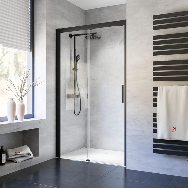 Schulte Sliding door in MasterClass recess (140 cm, 2 cm, 200 cm)