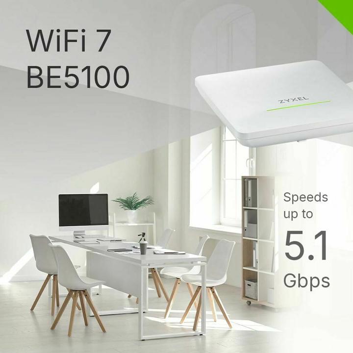 Immagine prodotto Zyxel NWA50BE 4-Stream WiFi 7 Dual-Radio NebulaFlex Access P (4324000 Mbit/s)