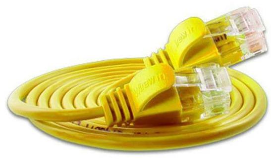 Actual product image Wirewin Slim patch cable: UTP, 10m, yellow (U/UTP, CAT6, 10 m)