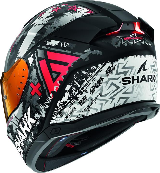 Produktbild Shark Skwal I3 Hellcat Mat Black Chrom Red KUR S - Maat S - Helm (S, 55 - 56 cm)