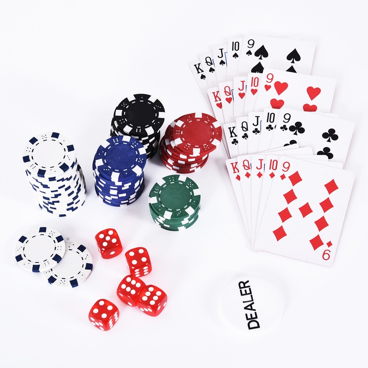 Actual product image Homcom Poker case with 300 chips (English, German)