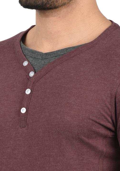 Immagine prodotto Solid Dorian T-Shirt A Maniche Corte Maglietta Da Uomo Con Collo Grandad (S)