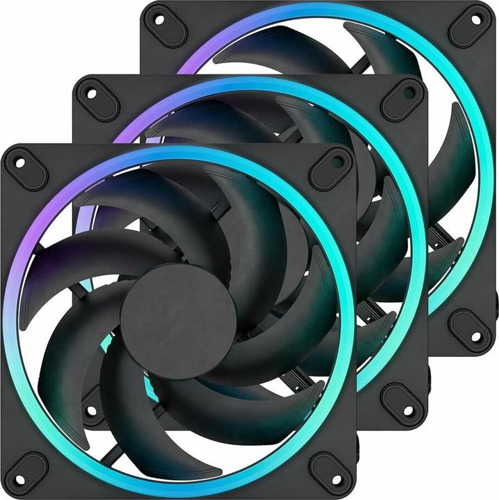 Productafbeelding Fractal D. Momentum 14 RGB 3-pack Black (140 mm, 3x)