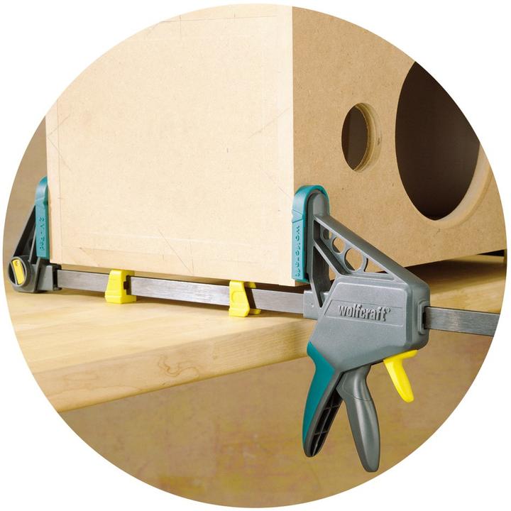 Actual product image wolfcraft 1 EHZ - One-handed clamp PRO 100/450mm (450 mm)