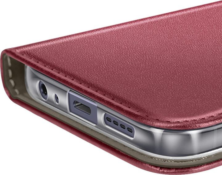Actual product image OEM Smart Magnetic case for REALME Note 60 burgundy (Realme C63)