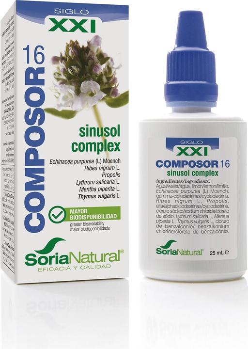Immagine prodotto Soria Natural Soria Composor 16 Sinusol S XXI 25ml