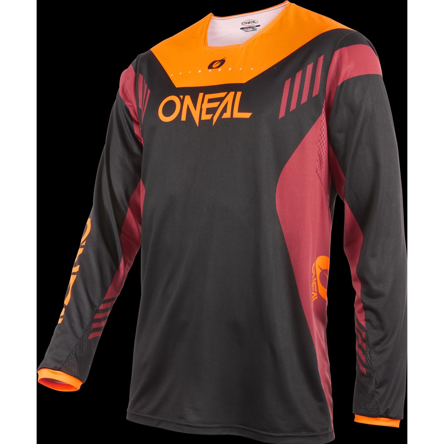 O Neal, Herren, Velotrikot, Element FR (S), Schwarz, Rot, Orange, S