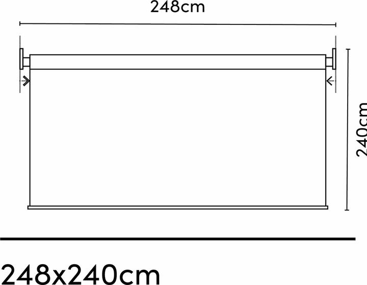 Actual product image Platinum Sun & Shade Roller blind Coolfit 240x248 cm (240 x 248 cm)
