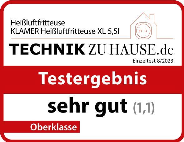 Produktbild KLAMER Heissluftfritteuse