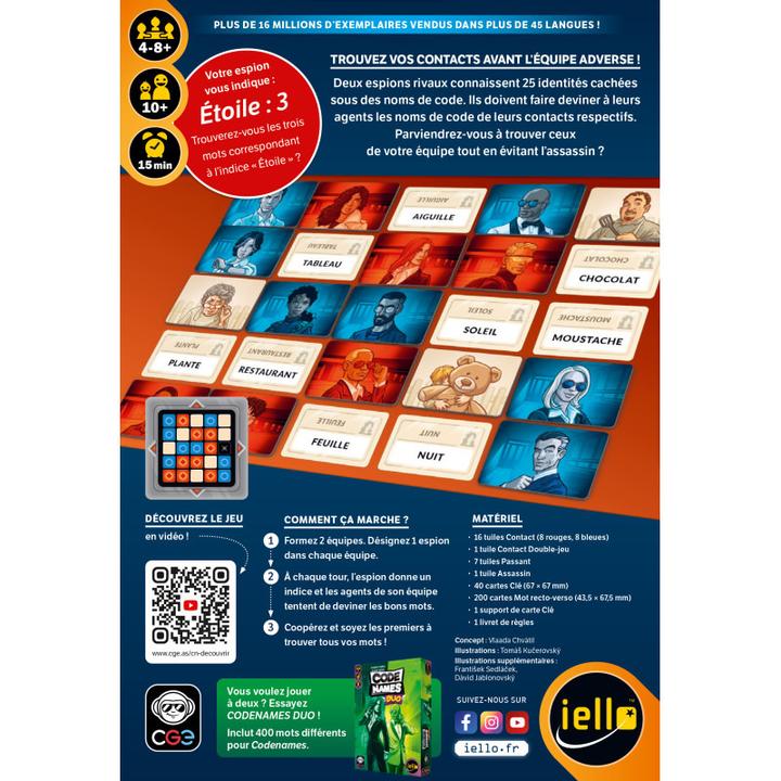 Actual product image Iello Codenames (French, Multilingual, 2 - 8 Players)