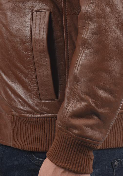 Immagine prodotto Solid Camash Giacca In Pelle Giubotto Di Pelle Giacche Da UomoCon Collo Alto Vera Pelle (XL)