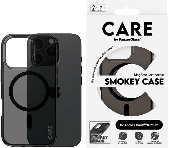 Produktbild PanzerGlass CARE Smokey Case (Apple iPhone 16 Pro)