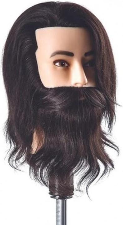 XanitaliaPro Übungskopf mit Bart Echthaar