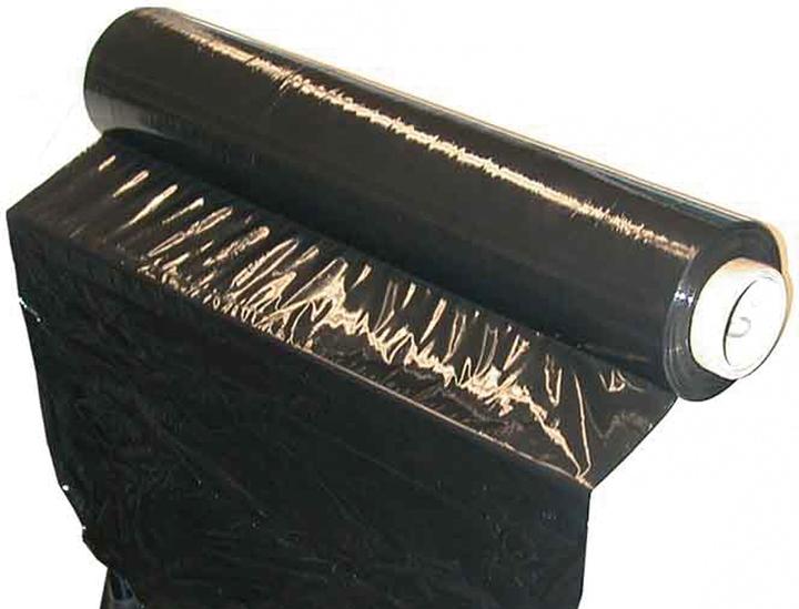 Produktbild BGS Stretchfolie schwarz 500 mm x 300 m, 23 µm (500 mm)