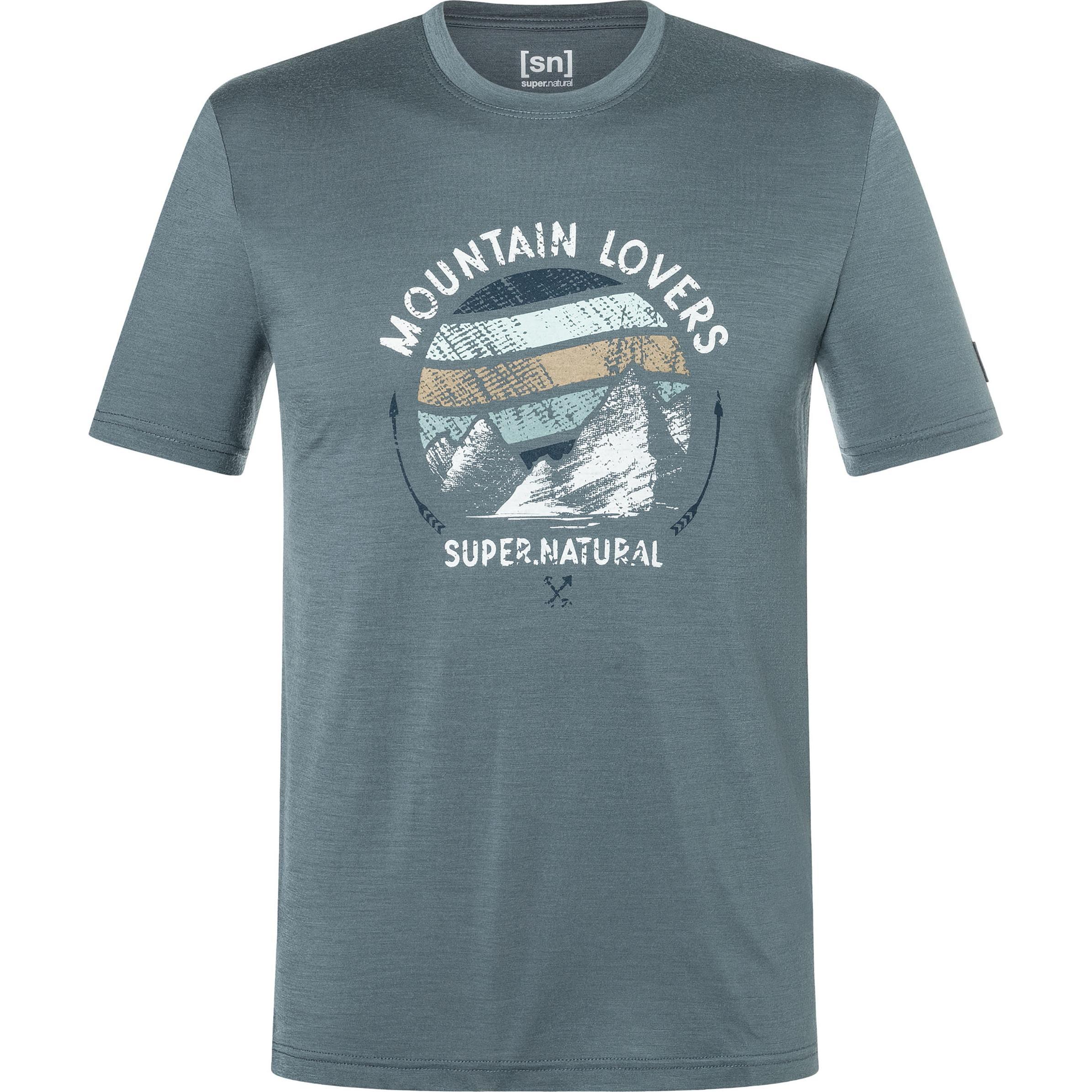 Super Natural, Herren, Shirt, Northern Lights Bio Jersey Tee, Türkis, (M)