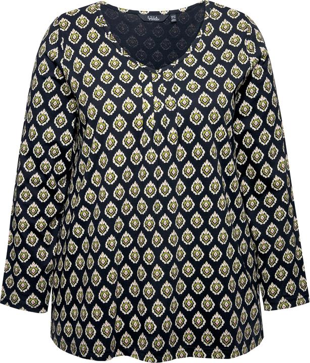 Actual product image Ulla Popken Allover Graphic Long Sleeve Tee (62)