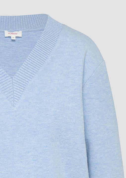 Produktbild s.Oliver Sweatshirt Weiches Sweatshirt mit V-Ausschnitt (48)