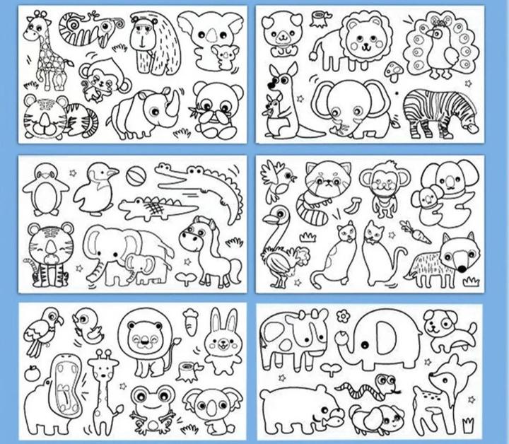 Image du produit Activity Board Rouleau de dessin pour enfants, papier collant de remplissage de peinture pour graffiti, rouleau de