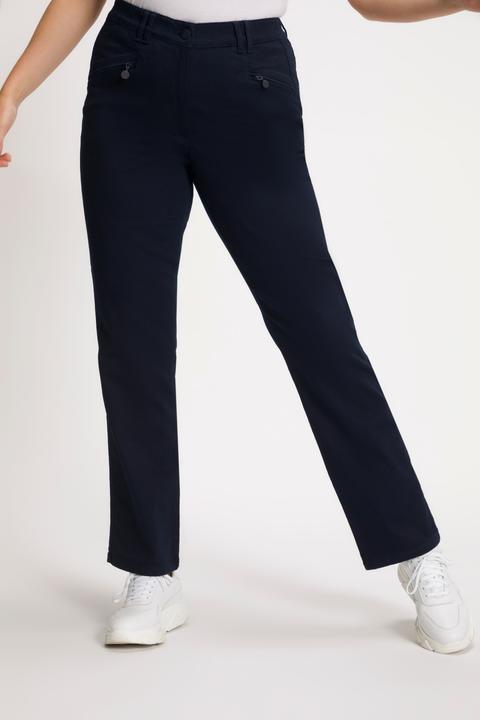 Produktbild Ulla Popken Basic Stretchhose Mony, farbecht, leicht schmal zulaufend (44)