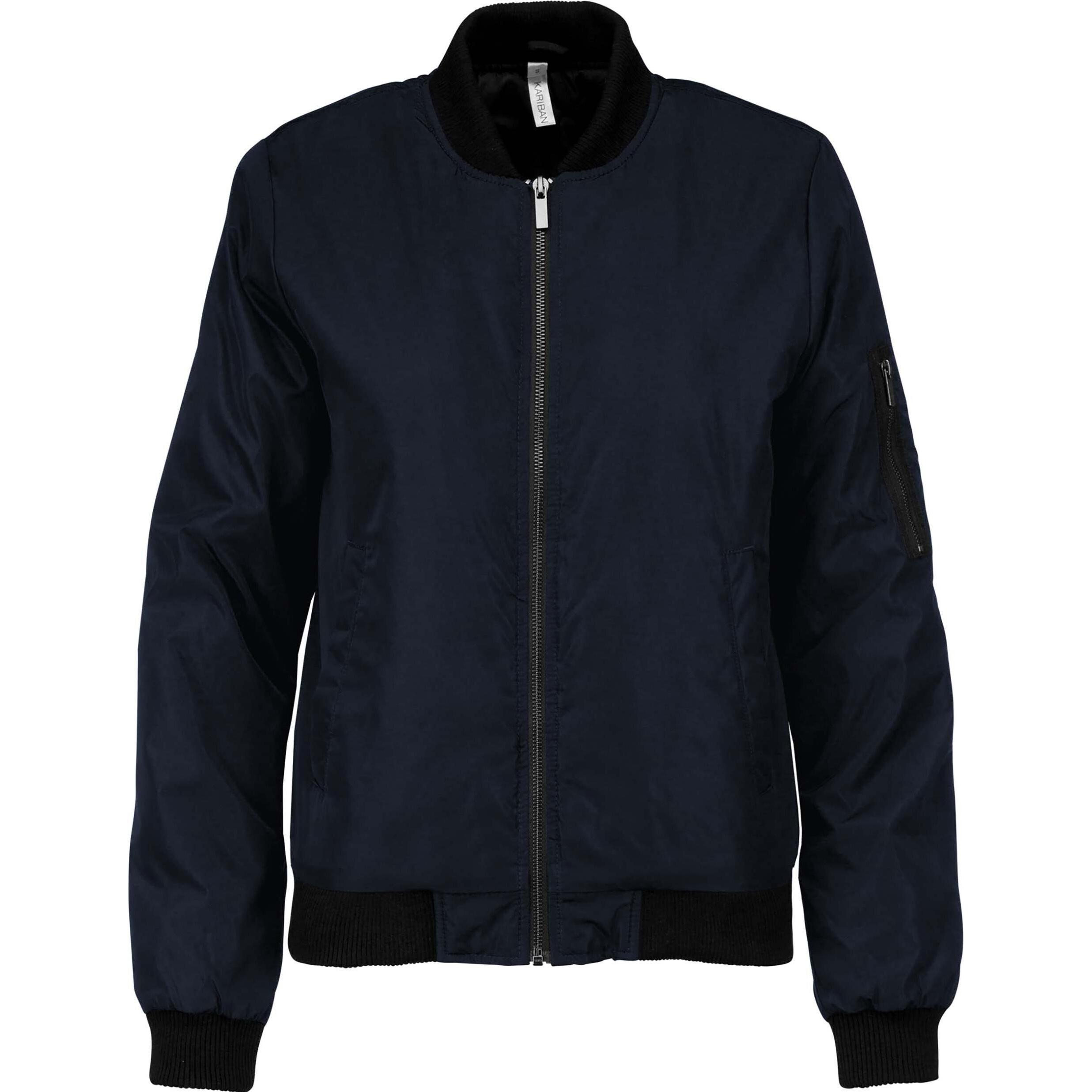 Kariban, Damen, Jacke, Damen Bomberjacke (XXL), Blau, XXL