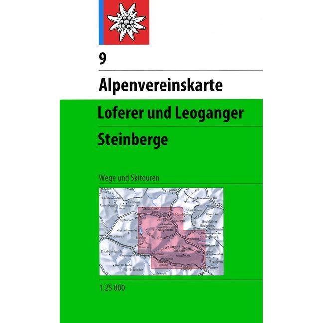 Loferer + Leoganger Steinberge 25000, Landkarte