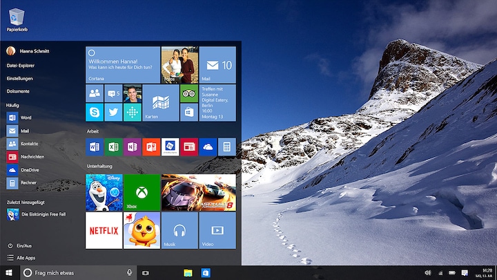 Produktbild Microsoft Windows 10 Home (1 User, unbegrenzt)