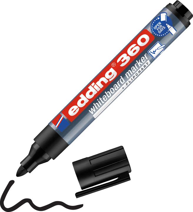 Produktbild Edding Whiteboard-Marker 360 (Schwarz, 1.50 mm, 1 x)