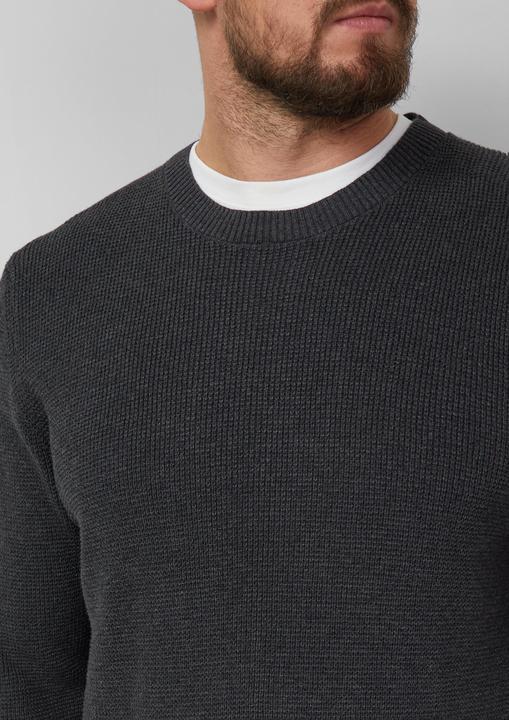 Image du produit s.Oliver Strickpullover Strickpullover mit Crew Neck und Strukturmuster (XXL)