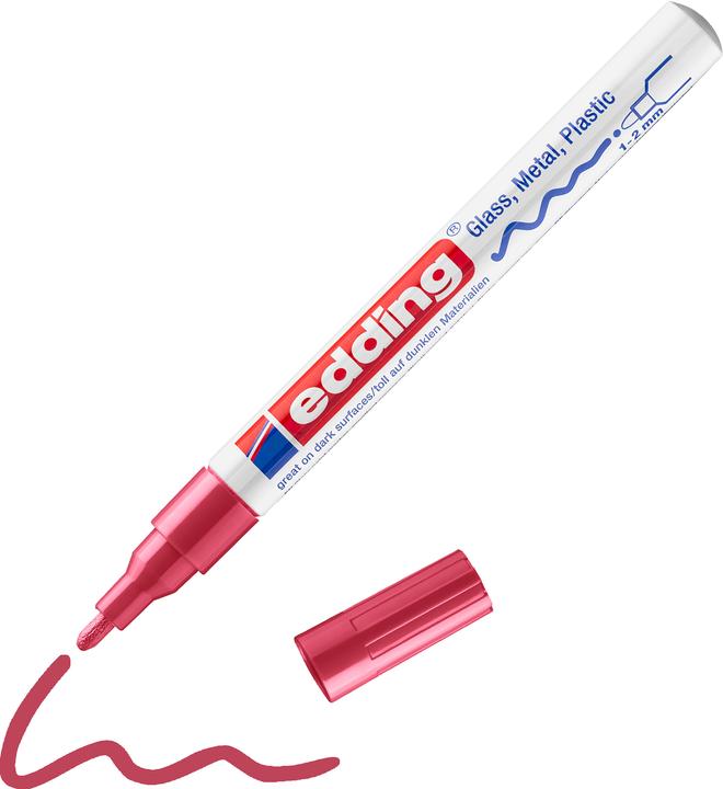 Actual product image Edding 751 - Paint marker (Red, 2 mm, 1 x)